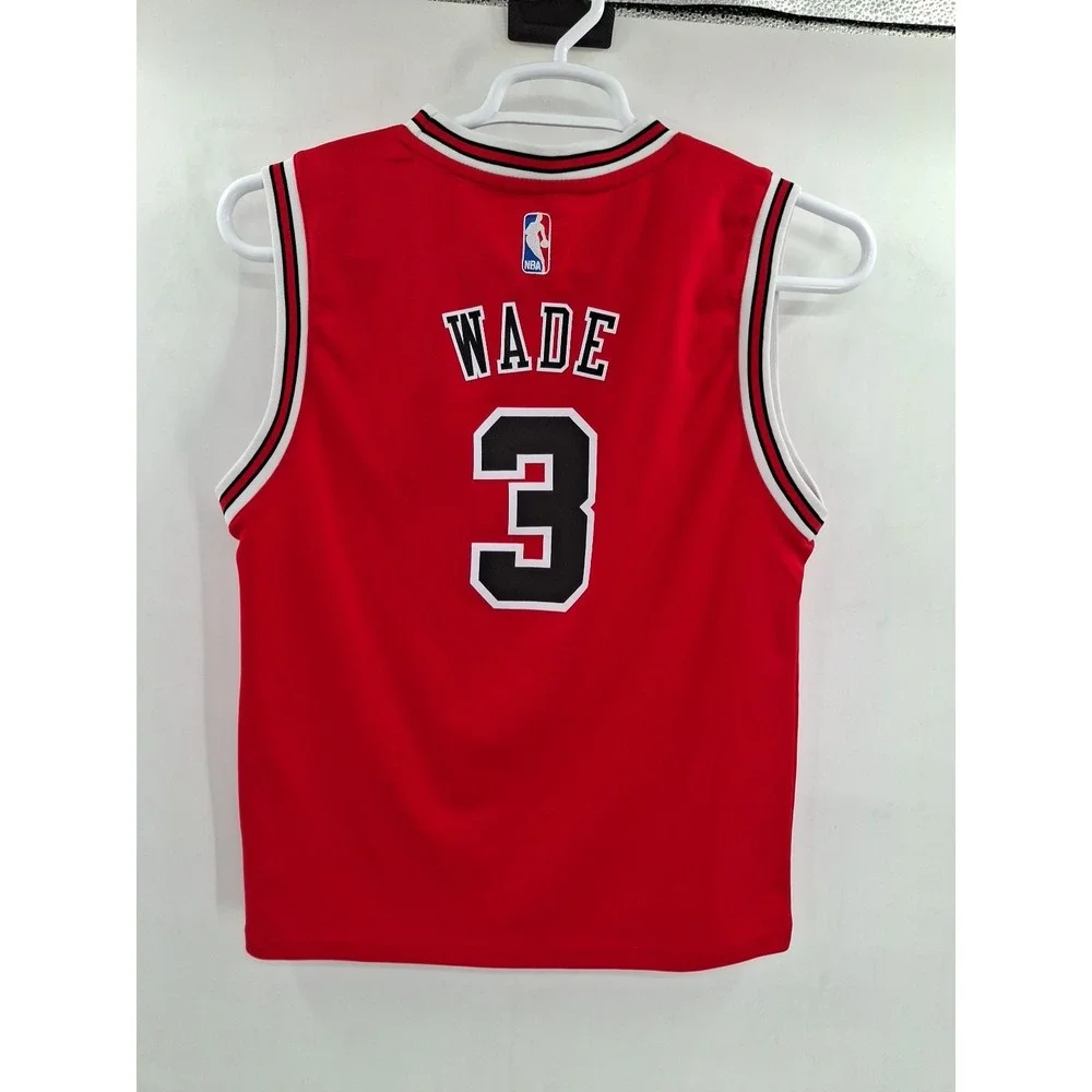 Chicago Bulls Adidas Dwyane Wade Large 14/16 Basketball‎ Jersey